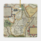 アフリカおよびアラビア半島の地図 セラミックオーナメント (裏面)