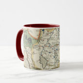 アフリカおよびアラビア半島の地図 マグカップ (正面左)