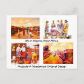 アフリカからの挨拶 ポストカード (正面)