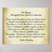 アフリカからアメリカまでのアフリカ系アメリカ人の詩 ポスター (正面)