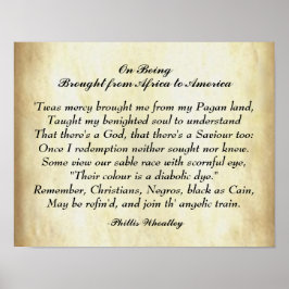 アフリカからアメリカまでのアフリカ系アメリカ人の詩 ポスター