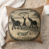 アフリカから愛を持って自分のハローを作る クッション (ブランケット)