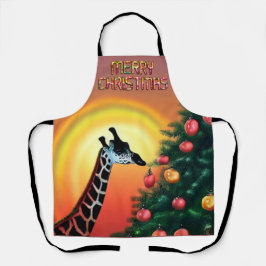 アフリカから独自のエッジ初めてのクリスマスを作成 エプロン