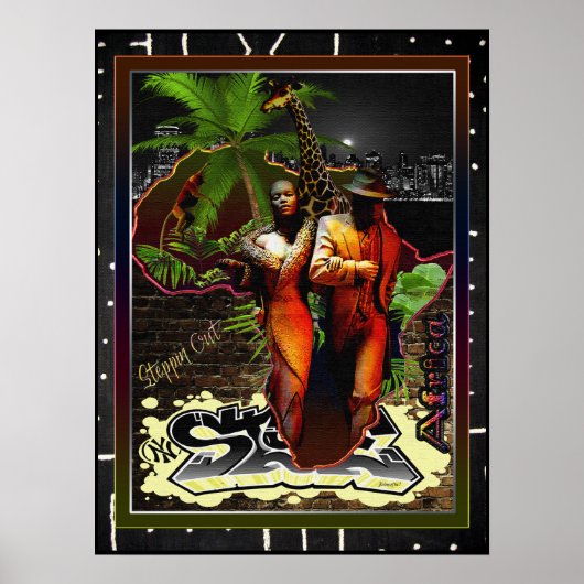 アフリカから脱出する ポスター (正面)