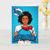 アフリカすごい系アメリカ人の母の幸せな母の日 カード (黄色い花)