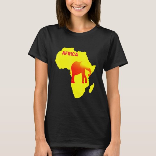 アフリカで世界一の豊かな大陸 Tシャツ (正面)