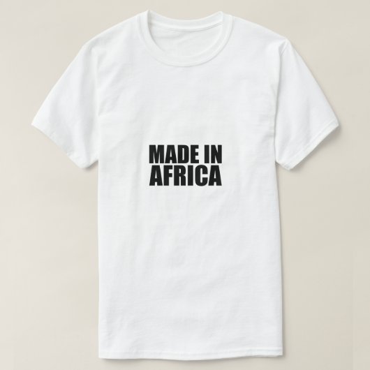 アフリカで作られる Tシャツ (デザイン正面)