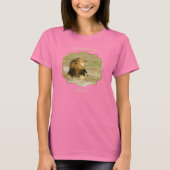 アフリカで殺されたライオンのセシルのための正義 Tシャツ (正面)