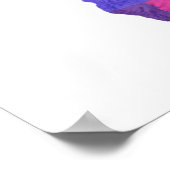 アフリカとその国の色分けされた地図 ポスター (角)