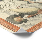 アフリカとアラビア半島の地図 ポスター (角)