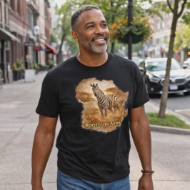 アフリカに根ざす シマウマ | アフリカの野生生物への誇り トライブレンドTシャツ