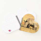 アフリカのかわいいサイ ノートブック (内部)