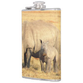 アフリカのかわいいサイ フラスク (左)