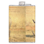 アフリカのかわいいサイ フラスク (裏面)