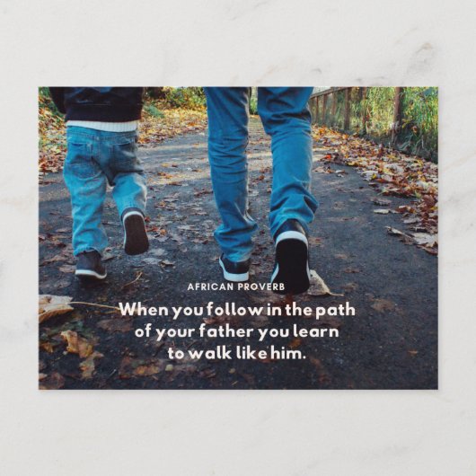 アフリカのことわざポストカード ポストカード (正面)