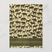 アフリカのはがき動物 ポストカード (正面)