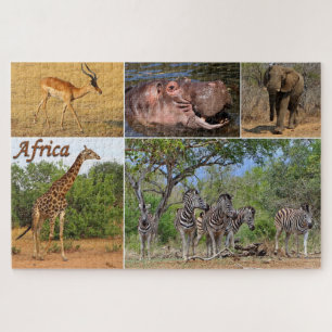 アフリカのはがき ジグソーパズル
