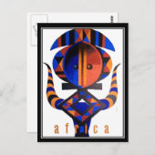 アフリカのはがき ポストカード (正面/裏面)