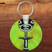 アフリカのアイコン：アクアバ（ガーナ） キーホルダー (正面)