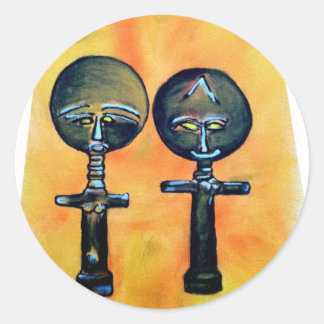 アフリカのアイコン：アクアバ（ガーナ） ラウンドシール