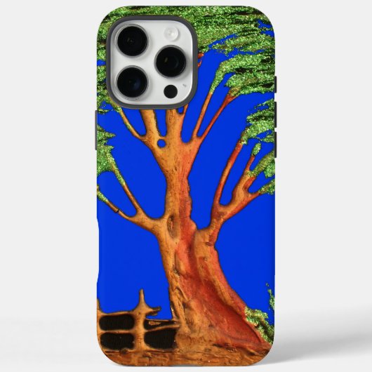 アフリカのアカシアの美しさ | セレンゲティの静けさ ブルーS Case-Mate iPhoneケース (裏面)