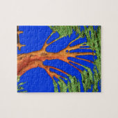 アフリカのアカシア美しい：セレンゲティ。 ジグソーパズル (横)