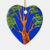 アフリカのアカシア美しい:セレンゲティ。 セラミックオーナメント (右)