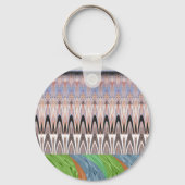 アフリカのアジアのパタ伝統的ーン キーホルダー (正面)