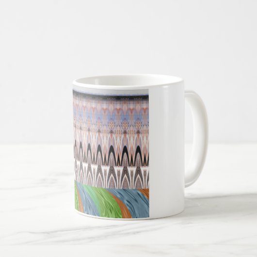 アフリカのアジアのパタ伝統的ーン コーヒーマグカップ (正面右)