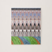 アフリカのアジアのパタ伝統的ーン ジグソーパズル (縦)