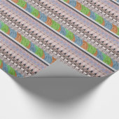 アフリカのアジアのパタ伝統的ーン ラッピングペーパー (角)