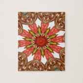 アフリカのアジア伝統的のエッジパターン ジグソーパズル (縦)