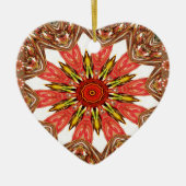 アフリカのアジア伝統的のエッジパターン セラミックオーナメント (正面)