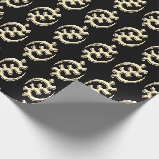 アフリカのアディンクラ模様 ラッピングペーパー (角)