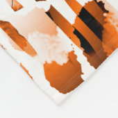 アフリカのアニマルプリント。ヴィンテージの自然なパターン。ブル フリースブランケット (角)