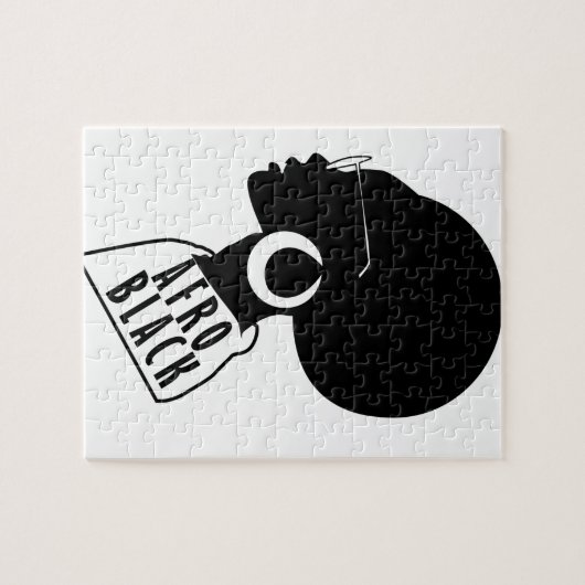 アフリカのアフリカ系アメリカ人の黒いギフトのTシャツ ジグソーパズル (横)