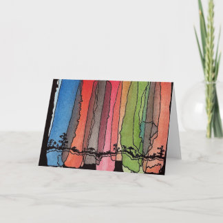 アフリカのアートワークカードブランク カード