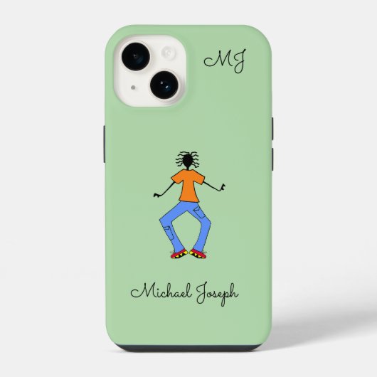 アフリカのアート, マスターダンサー iPhoneケース (裏面)
