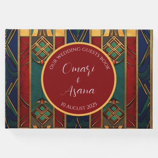 アフリカのウェディングゲストブック ゲストブック (正面)