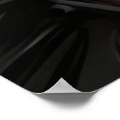 アフリカのエキゾチックな金ゴールドジュエルピアス真珠 ポスター (角)