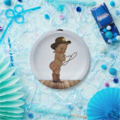 アフリカのカウボーイオンザウェイベビーシャワー紙プレート ペーパープレート (パーティー)