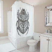 アフリカのカブトムシZendoodle シャワーカーテン (インサイチュ)