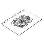 アフリカのカブトムシZendoodle ノートブック (左側)