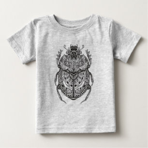 アフリカのカブトムシZendoodle ベビーTシャツ