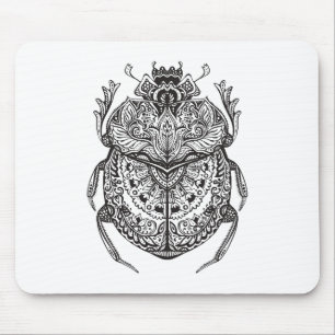 アフリカのカブトムシZendoodle マウスパッド