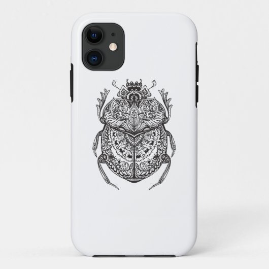 アフリカのカブトムシZendoodle Case-Mate iPhoneケース (裏面)