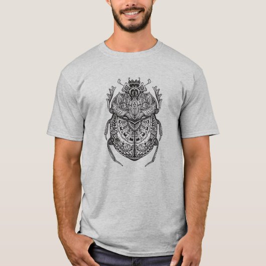 アフリカのカブトムシZendoodle Tシャツ (正面)