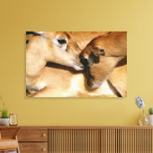 アフリカのカモシカと子鹿 キャンバスプリント (インサイチュ (リビング))