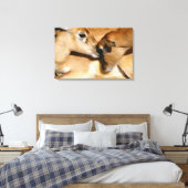 アフリカのカモシカと子鹿 キャンバスプリント (インサイチュ (寝室))