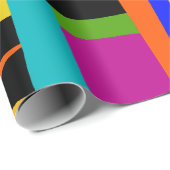 アフリカのカラフル地図の折り返し紙 ラッピングペーパー (ロールコーナー)